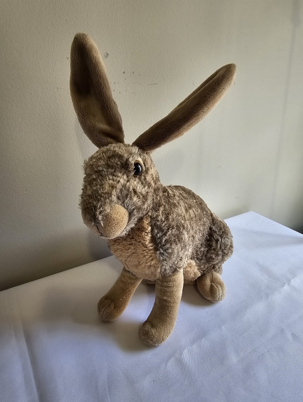 Plush Brown Rabbit Stuffed Animal - Soft Cuddly Bunny